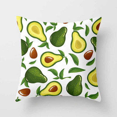 Avokadų atogrąžų vaisių dekoratyvinės pagalvėlės pagalvės užvalkalas poliesterio pagalvėlės užvalkalas pagalvės sofos dekoravimas pagalvės užvalkalas 40883
