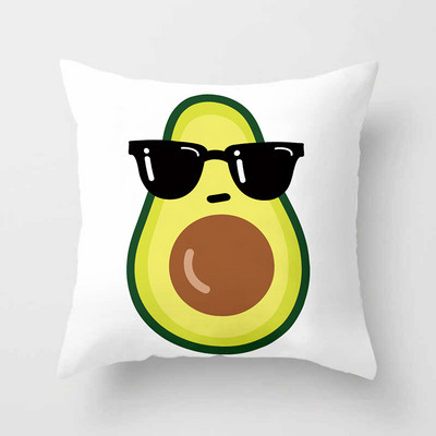 Avokadų atogrąžų vaisių dekoratyvinės pagalvėlės pagalvės užvalkalas poliesterio pagalvėlės užvalkalas pagalvės sofos dekoravimas pagalvės užvalkalas 40883