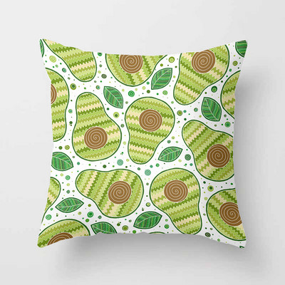 Avokadų atogrąžų vaisių dekoratyvinės pagalvėlės pagalvės užvalkalas poliesterio pagalvėlės užvalkalas pagalvės sofos dekoravimas pagalvės užvalkalas 40883