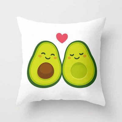 Avokadų atogrąžų vaisių dekoratyvinės pagalvėlės pagalvės užvalkalas poliesterio pagalvėlės užvalkalas pagalvės sofos dekoravimas pagalvės užvalkalas 40883