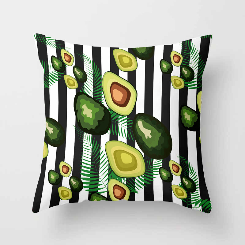 Avokadų atogrąžų vaisių dekoratyvinės pagalvėlės pagalvės užvalkalas poliesterio pagalvėlės užvalkalas pagalvės sofos dekoravimas pagalvės užvalkalas 40883