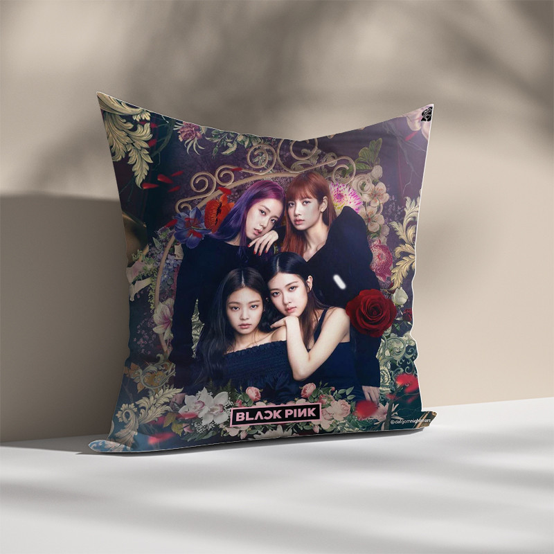 Koop-juodai rožinės spalvos pagalvės užvalkalai dekoratyvinės pagalvės sofoms Anime pagalvės užvalkalai pagalvėlės pagalvėlės namų dekoro 45x45 užvalkalai lovos apkabinimai