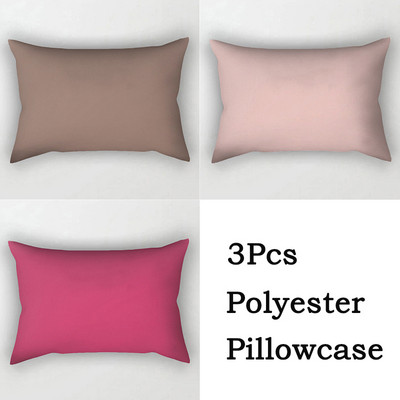 3 vnt. / siunta Vienspalvis pagalvėlės užvalkalas stačiakampis mėlynas juodas poliesterio pagalvės užvalkalas vienpusis spausdinimas juosmens pagalvės užvalkalas sofos dekoras