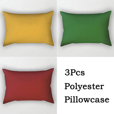 3 vnt. / siunta Vienspalvis pagalvėlės užvalkalas stačiakampis mėlynas juodas poliesterio pagalvės užvalkalas vienpusis spausdinimas juosmens pagalvės užvalkalas sofos dekoras