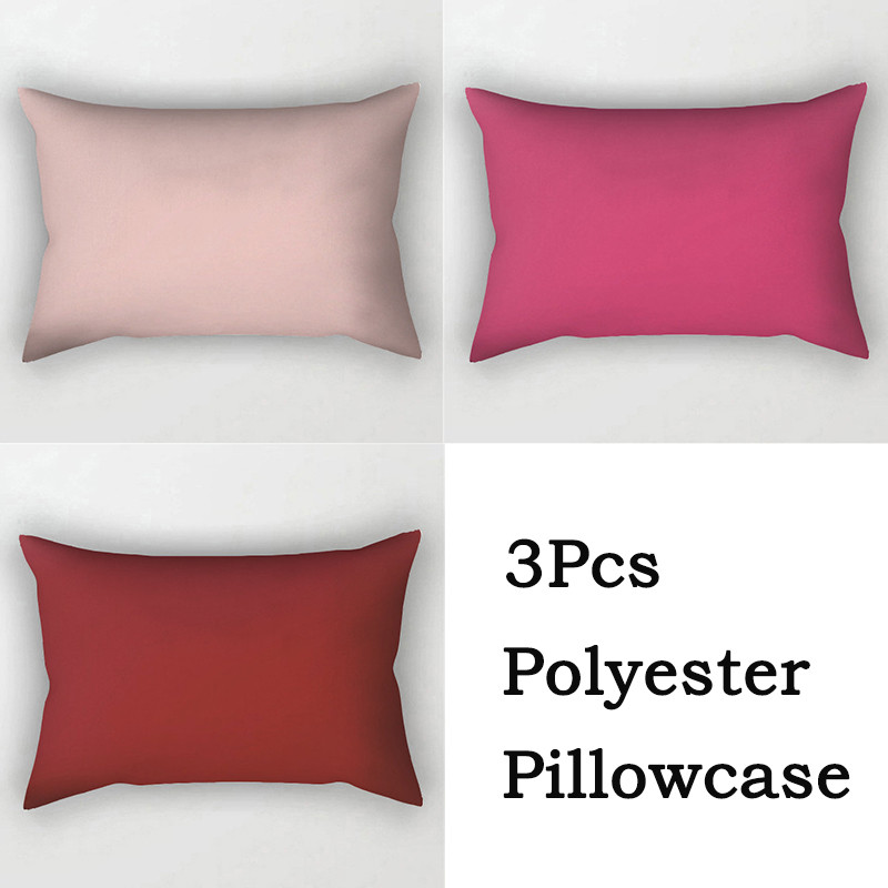 3 vnt. / siunta Vienspalvis pagalvėlės užvalkalas stačiakampis mėlynas juodas poliesterio pagalvės užvalkalas vienpusis spausdinimas juosmens pagalvės užvalkalas sofos dekoras