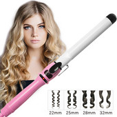 Ondulator profesional de 22-32 mm, ondulator electric din ceramică pentru ondularea părului, bucle mari, cu temperatură constantă, instrument de coafare ondulator de modă