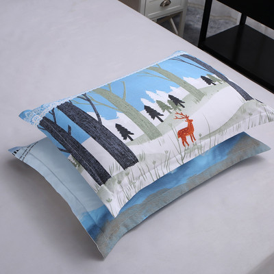 2 vnt 100% poliesterio reaktyvaus spausdinimo pagalvės užvalkalas 50 * 70 cm ir 70 * 70 cm kelių specifikacijų šifravimo audinys