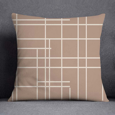 Šiaurės šalių gėlių geometrinio rašto dekoratyvinis pagalvės užvalkalas Kvadratinis pagalvės užvalkalas Namų biuro dekoratyvinis pagalvėlės užvalkalas 45cm*45cm