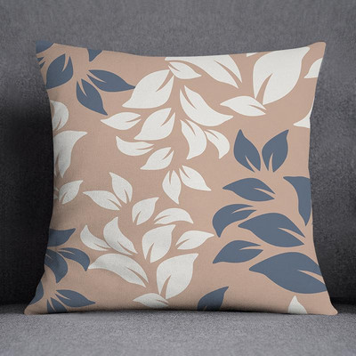 Šiaurės šalių gėlių geometrinio rašto dekoratyvinis pagalvės užvalkalas Kvadratinis pagalvės užvalkalas Namų biuro dekoratyvinis pagalvėlės užvalkalas 45cm*45cm