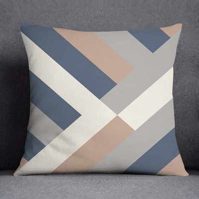 Šiaurės šalių gėlių geometrinio rašto dekoratyvinis pagalvės užvalkalas Kvadratinis pagalvės užvalkalas Namų biuro dekoratyvinis pagalvėlės užvalkalas 45cm*45cm