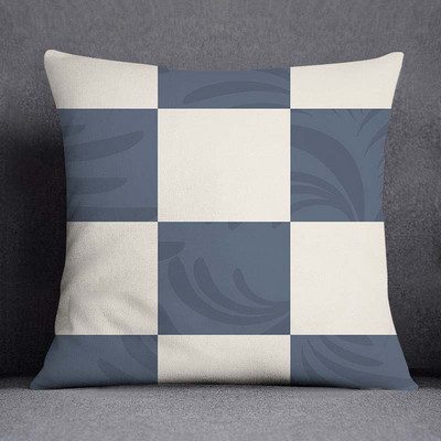 Šiaurės šalių gėlių geometrinio rašto dekoratyvinis pagalvės užvalkalas Kvadratinis pagalvės užvalkalas Namų biuro dekoratyvinis pagalvėlės užvalkalas 45cm*45cm