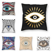 Hálószoba Nappali Evil Eye Black Art párnahuzat Mystery Spirit párnahuzat kanapé autó párnahuzat lakberendezés