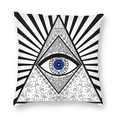 Hálószoba Nappali Evil Eye Black Art párnahuzat Mystery Spirit párnahuzat kanapé autó párnahuzat lakberendezés