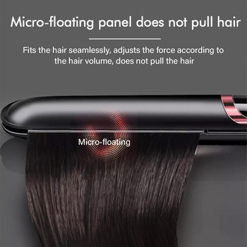 2 σε 1 ισιωτικό μαλλιών Μπουκλές μαλλιών Επίπεδο σίδερο αρνητικού ιόντος υπέρυθρο σίδερο για μπούκλες μαλλιών Οθόνη LED για στεγνά βρεγμένα μαλλιά