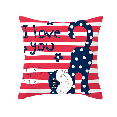 Față de pernă cu imprimare cu desene animate unicorn câine husă de pernă pentru canapea cu imprimeu unic husă de pernă decorativă cu balenă drăguță pentru dormitorul copiilor