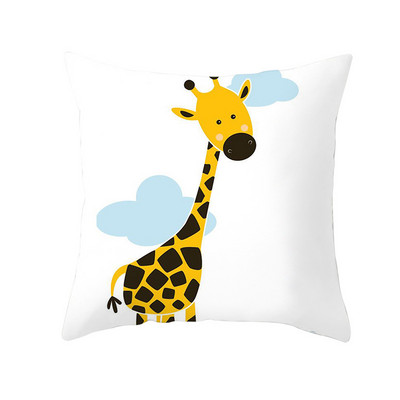 Față de pernă cu imprimare cu desene animate unicorn câine husă de pernă pentru canapea cu imprimeu unic husă de pernă decorativă cu balenă drăguță pentru dormitorul copiilor