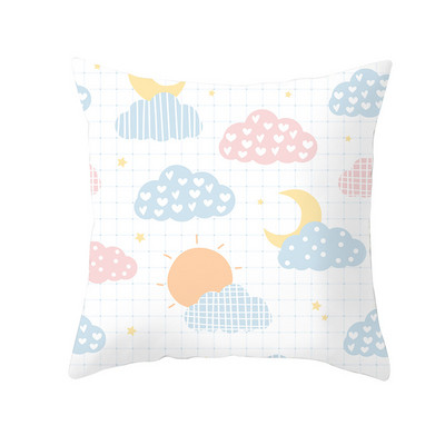 Față de pernă cu imprimare cu desene animate unicorn câine husă de pernă pentru canapea cu imprimeu unic husă de pernă decorativă cu balenă drăguță pentru dormitorul copiilor