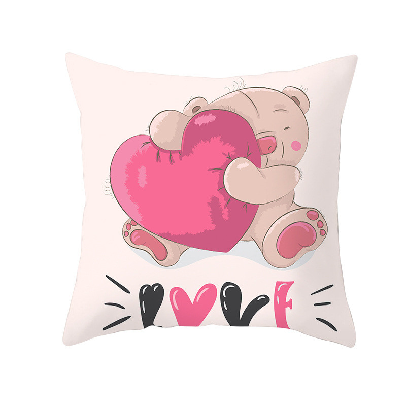 Față de pernă cu imprimare cu desene animate unicorn câine husă de pernă pentru canapea cu imprimeu unic husă de pernă decorativă cu balenă drăguță pentru dormitorul copiilor