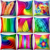 Színes Rainbow puha párnahuzat dekoratív kanapé párnahuzat otthoni párnahuzat párnahuzat 45x45cm