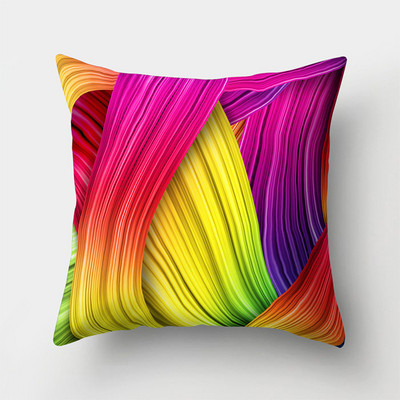 Színes Rainbow puha párnahuzat dekoratív kanapé párnahuzat otthoni párnahuzat párnahuzat 45x45cm