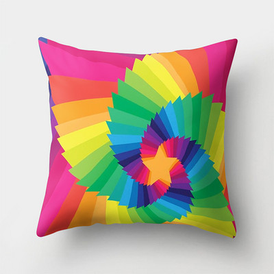 Színes Rainbow puha párnahuzat dekoratív kanapé párnahuzat otthoni párnahuzat párnahuzat 45x45cm