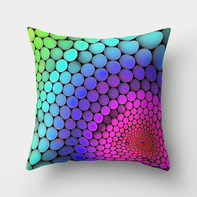Színes Rainbow puha párnahuzat dekoratív kanapé párnahuzat otthoni párnahuzat párnahuzat 45x45cm