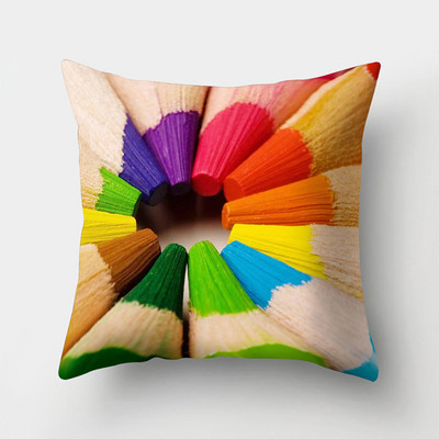 Színes Rainbow puha párnahuzat dekoratív kanapé párnahuzat otthoni párnahuzat párnahuzat 45x45cm