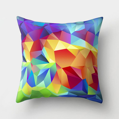 Színes Rainbow puha párnahuzat dekoratív kanapé párnahuzat otthoni párnahuzat párnahuzat 45x45cm