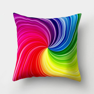 Színes Rainbow puha párnahuzat dekoratív kanapé párnahuzat otthoni párnahuzat párnahuzat 45x45cm