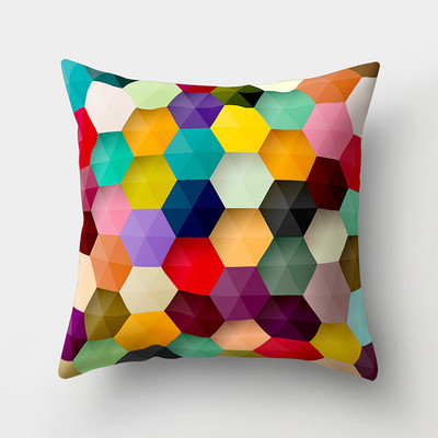 Színes Rainbow puha párnahuzat dekoratív kanapé párnahuzat otthoni párnahuzat párnahuzat 45x45cm
