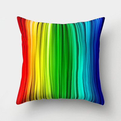 Színes Rainbow puha párnahuzat dekoratív kanapé párnahuzat otthoni párnahuzat párnahuzat 45x45cm