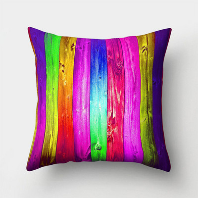 Színes Rainbow puha párnahuzat dekoratív kanapé párnahuzat otthoni párnahuzat párnahuzat 45x45cm