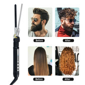 Ondulator de 7 mm, ondulator cu butoi mic de 1/4 inch Baghetă subțire Încălzire rapidă pentru coafarea părului Turmalină ceramică Mini ondulator de păr scurt