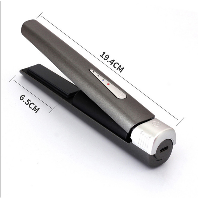 Uvijač za kosu 2 u 1 Putni bežični mini glačalo za uvijanje kovrča, bežično USB punjenje, uvijač za kosu, prijenosno uvijanje