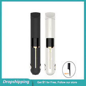 Bežična mini putna pegla za kosu s titan ionskim pločama, keramička turmalinska ionska pegla za žene, muškarce, djecu, crna