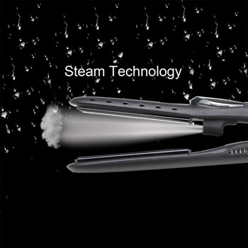 Professional Salon Digital Titanium Ceramic Flat Iron Styler StylerCeramic Tourmaline Ionic Flat Iron Steam ισιωτικό μαλλιών