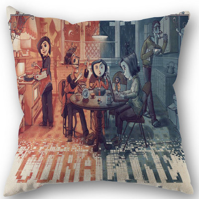 Egyedi koralin-párnahuzat-esküvői dekoratív pamut vászon párnahuzat otthoni párnahuzathoz 45x45 (egyik oldal)