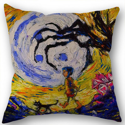 Egyedi koralin-párnahuzat-esküvői dekoratív pamut vászon párnahuzat otthoni párnahuzathoz 45x45 (egyik oldal)