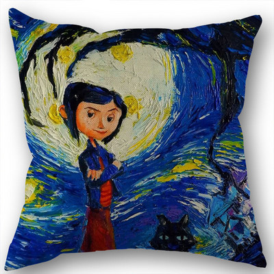 Egyedi koralin-párnahuzat-esküvői dekoratív pamut vászon párnahuzat otthoni párnahuzathoz 45x45 (egyik oldal)