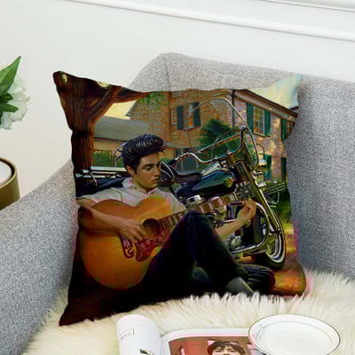 Elvis Presley 3D ispisana jastučnica Poliester Ukrasne jastučnice Jastučnica navlaka stil-2
