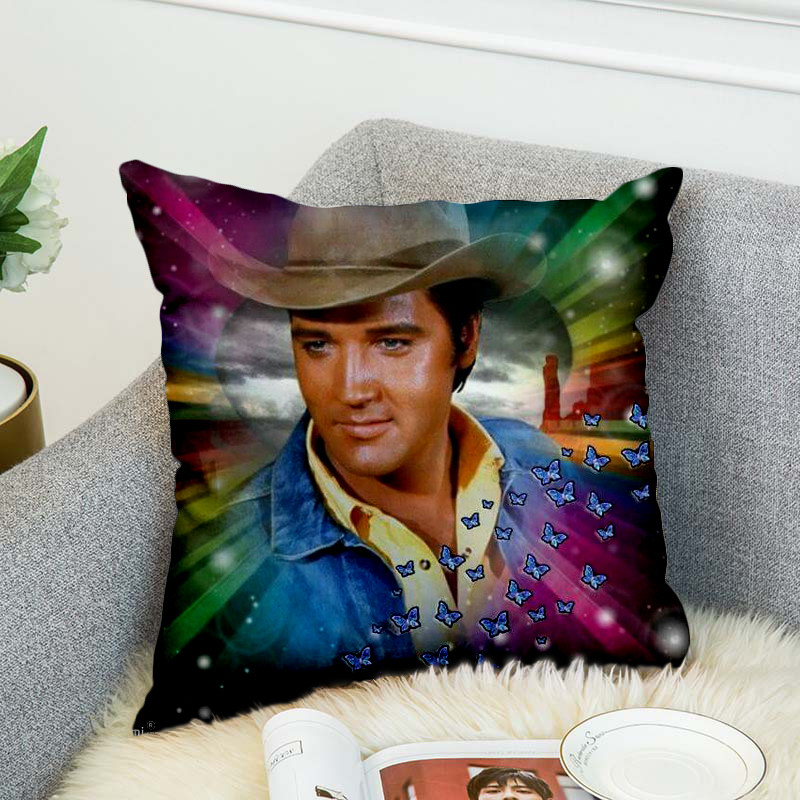 Elvis Presley 3D nyomtatott párnahuzat poliészter dekoratív párnahuzatok párnahuzat stílus-2