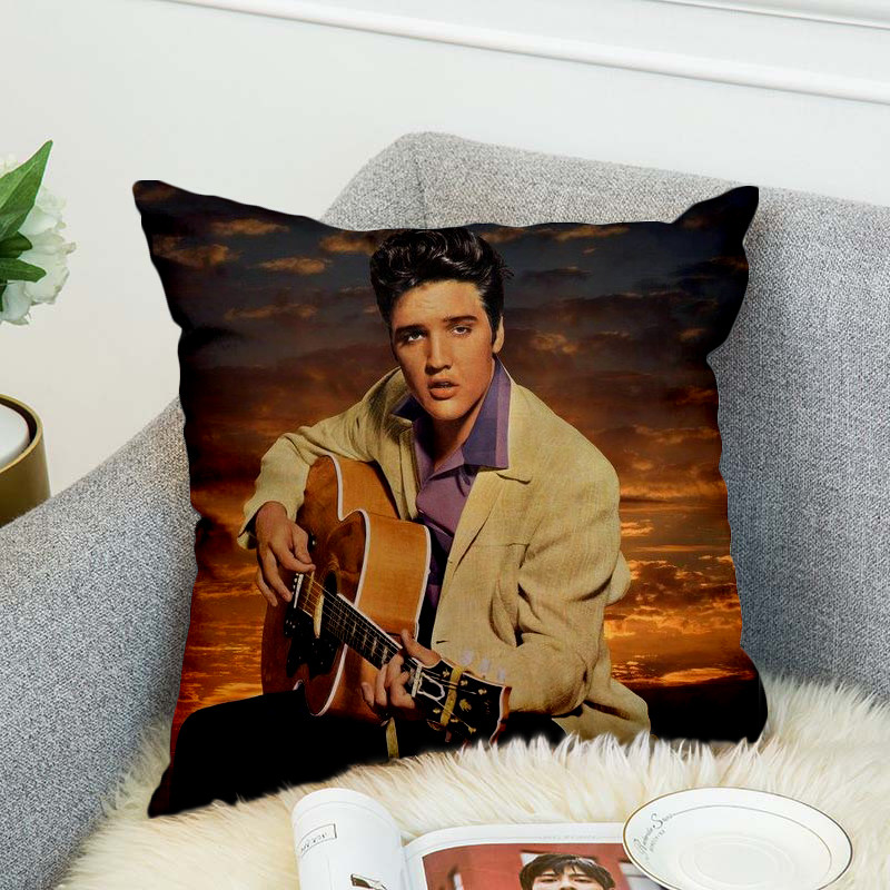Elvis Presley 3D nyomtatott párnahuzat poliészter dekoratív párnahuzatok párnahuzat stílus-2