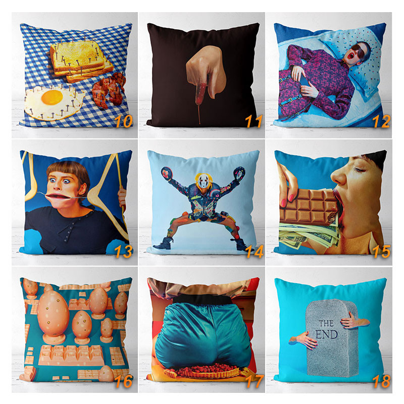 Vicces párnahuzat 45*45 karácsonyi díszek otthoni kertbe dekoráció WC-papír lenvászon párnahuzat dekoratív párnapárna