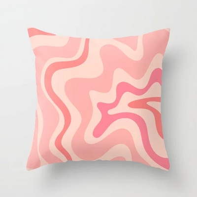Otthoni dekoráció párnahuzat pszichedelikus csíkos poliészter nyomtatott párnahuzat hálószoba nappaliba 45x45cm Funda de almohada