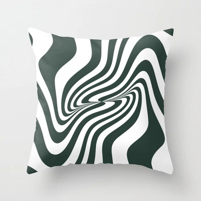 Otthoni dekoráció párnahuzat pszichedelikus csíkos poliészter nyomtatott párnahuzat hálószoba nappaliba 45x45cm Funda de almohada