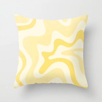 Otthoni dekoráció párnahuzat pszichedelikus csíkos poliészter nyomtatott párnahuzat hálószoba nappaliba 45x45cm Funda de almohada