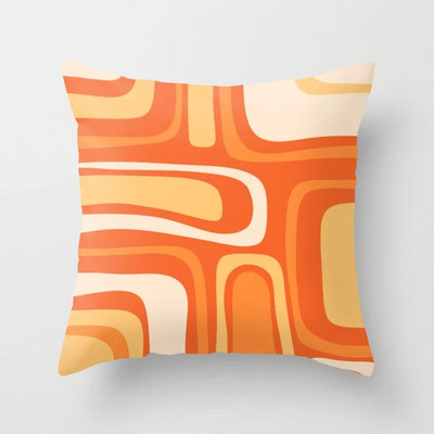 Otthoni dekoráció párnahuzat pszichedelikus csíkos poliészter nyomtatott párnahuzat hálószoba nappaliba 45x45cm Funda de almohada
