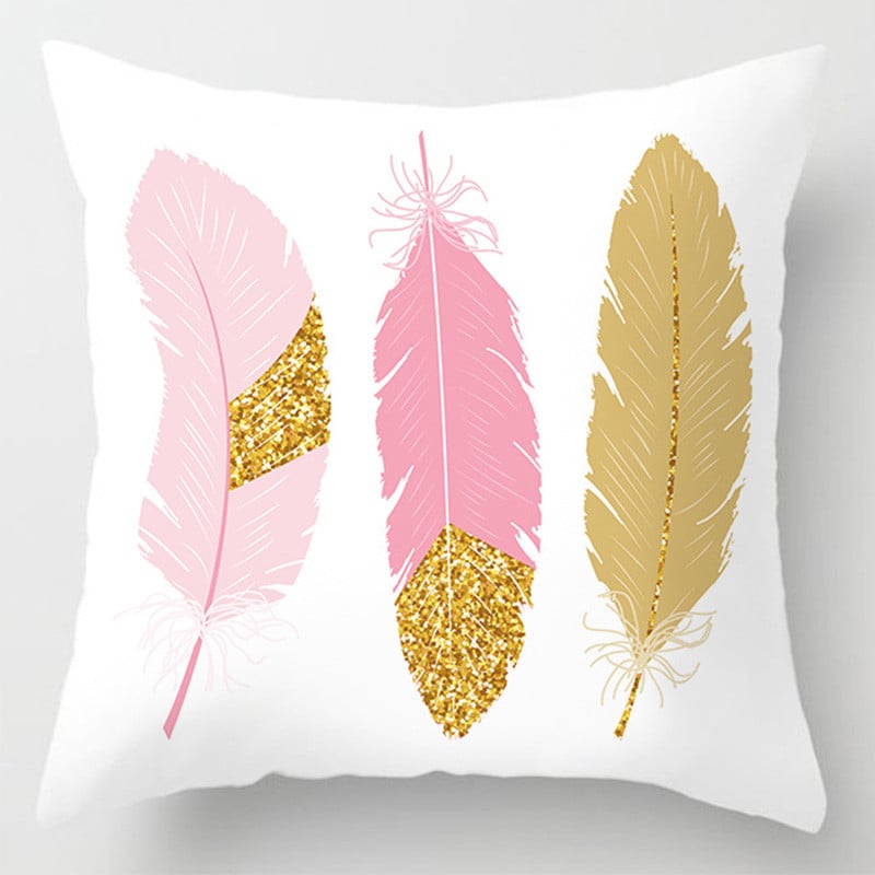 2022 Pink Print párnahuzat Dekoratív kanapé párnahuzat Ágypárnahuzat Lakásdekor autós párnahuzat Aranyos párnahuzat 45*45cm