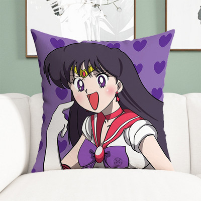 Sailor Moon jastučnice Ukrasne anime jastučnice 45x45 Jastučnice za krevet Jastuci Dekoracija za dom Kratka plišana jastučnica