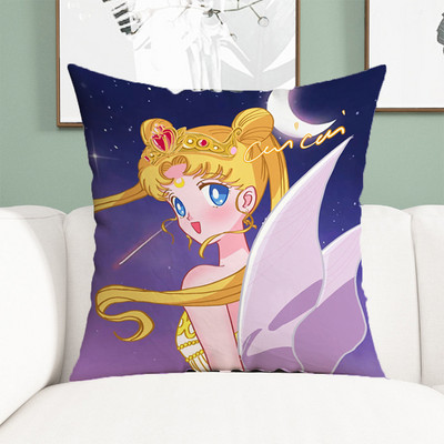 Sailor Moon jastučnice Ukrasne anime jastučnice 45x45 Jastučnice za krevet Jastuci Dekoracija za dom Kratka plišana jastučnica